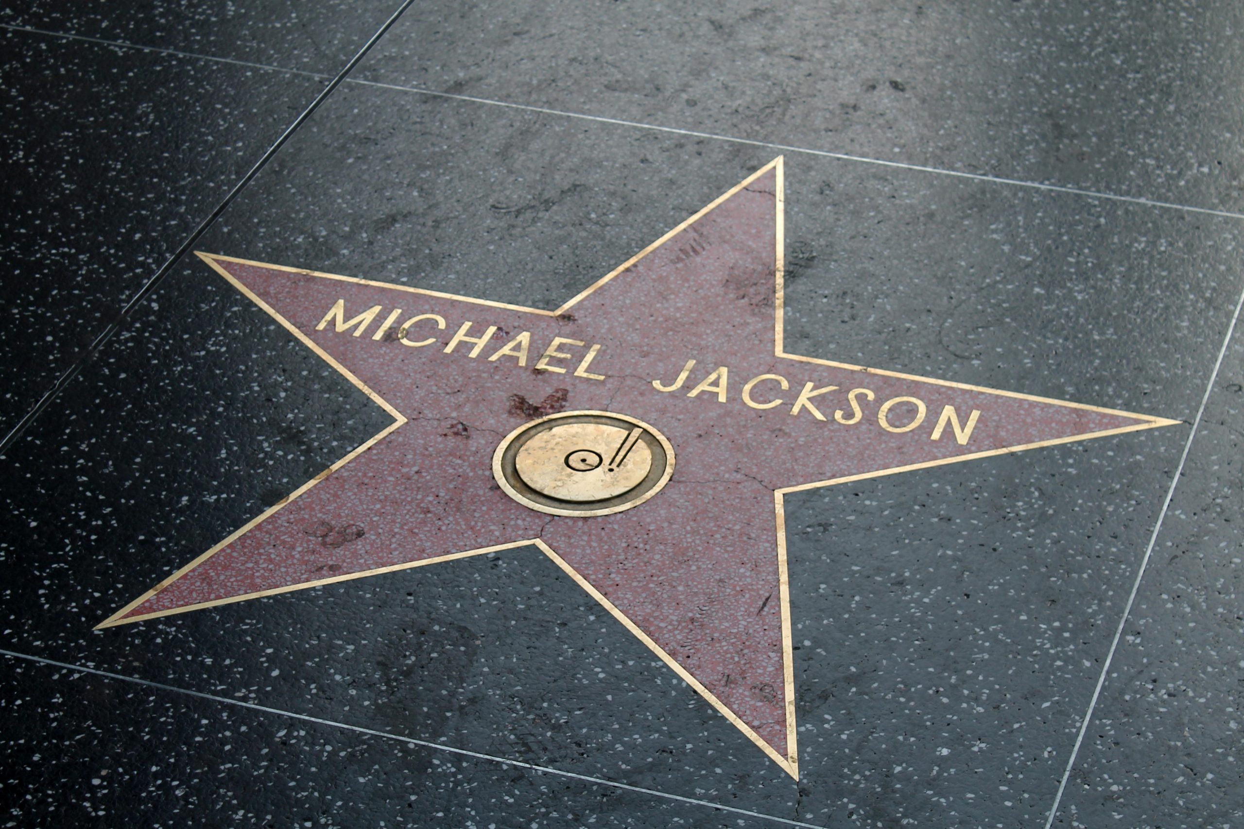 Estrela de Michael Jackson no Hollywood Hall of Fame.