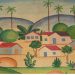 Tela inédita de Tarsila do Amaral, conhecida como 'Paisagem 1925'. (Foto: Divulgação)