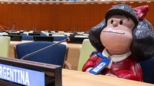 60 anos de Mafalda comemorado na sede da ONU.