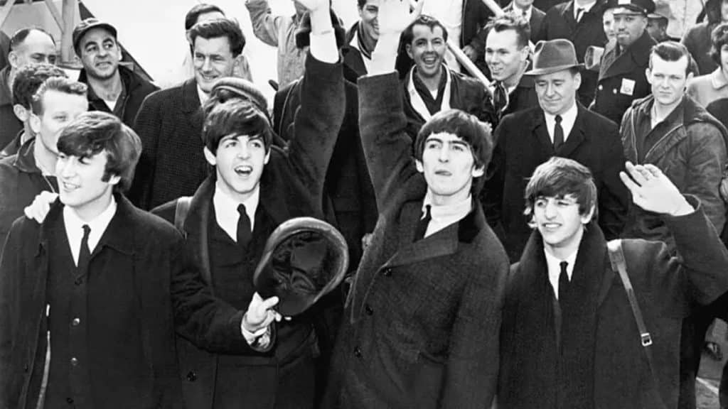 Integrantes originais da banda The Beatles.