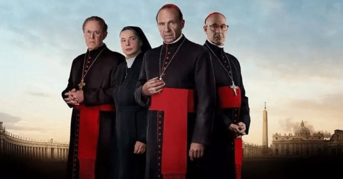 Elenco do Filme Conclave retrata cardeais e religiosos no Vaticano