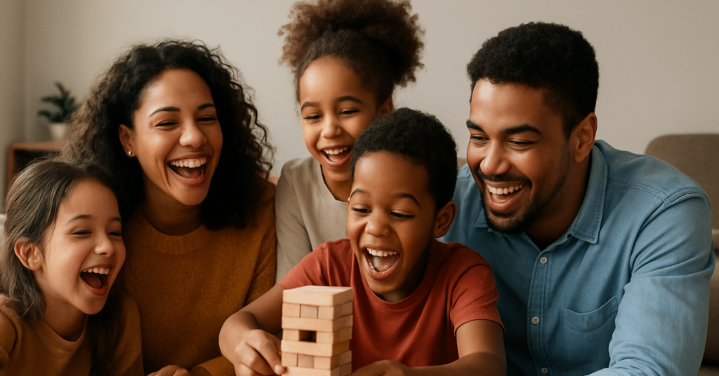 Importância do tempo em família reunida em momento de bem-estar