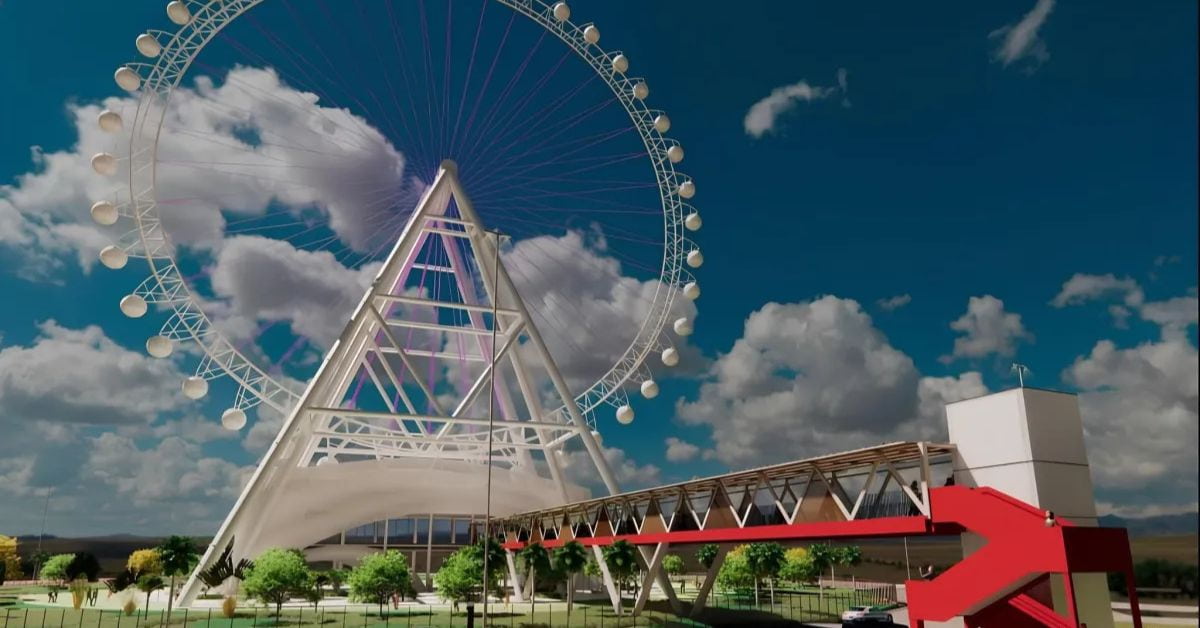 Projeto da maior roda-gigante da América Latina no Parque Novo Mato Grosso