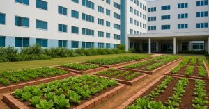 Hortas orgânicas em hospitais ajudam na alimentação saudável de pacientes e comunidades em várias regiões do Brasil