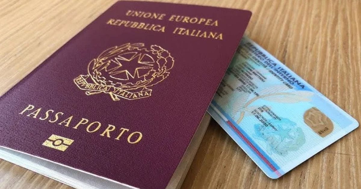 Cidadania italiana: passaporte e documento que comprovam direito