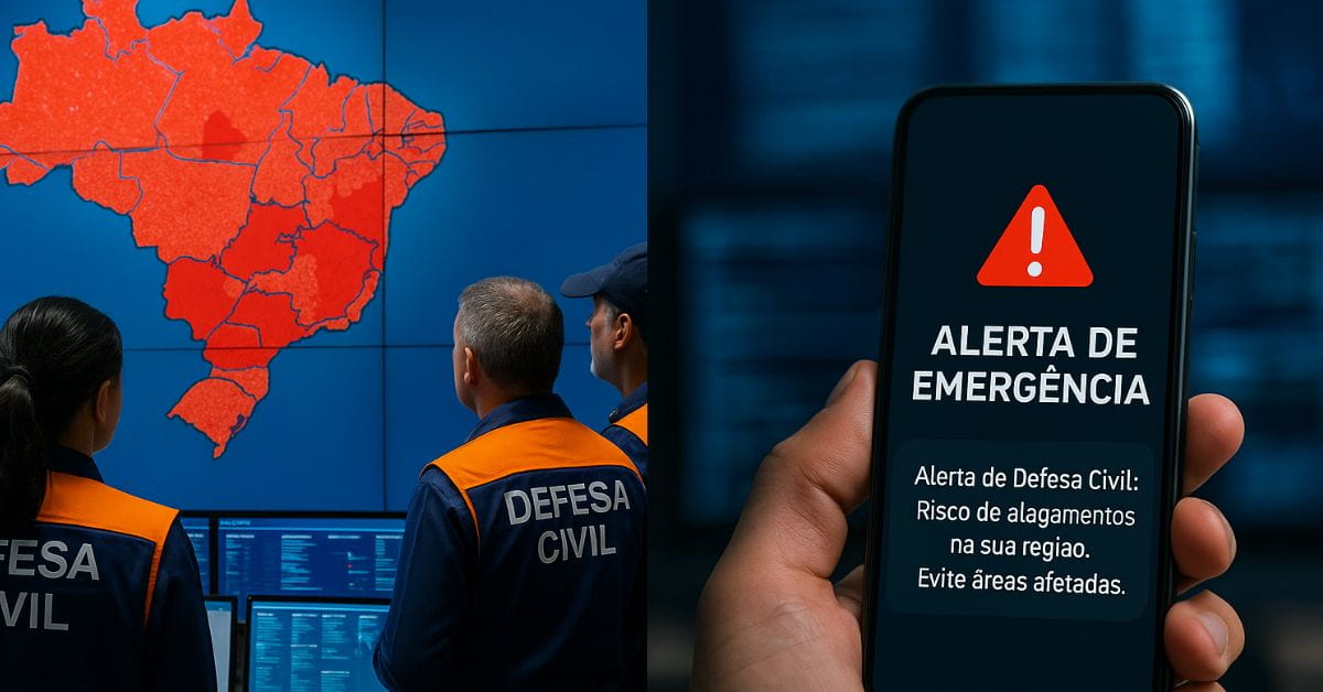 Projeto Defesa Civil Alerta envia SMS em áreas de risco no Brasil