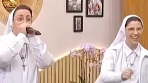 Freiras do beatbox dançando em programa de TV