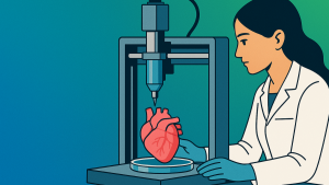Bioimpressão para a cura sendo utilizada em laboratório