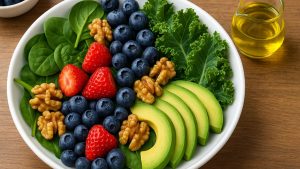 Alimentos da dieta MIND que protegem o cérebro.