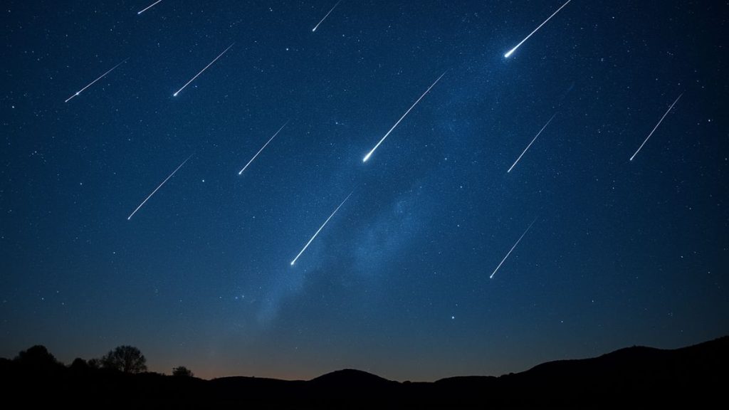Dupla chuva de meteoros no céu estrelado do Brasil