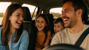 Podcasts infantis para viagem animam famílias e mantêm crianças envolvidas sem telas.
