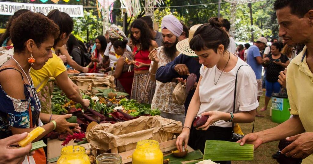 Feira agroecológica reúne agricultores e consumidores em torno de alimentos frescos e saudáveis - mapeamento da agroecologia