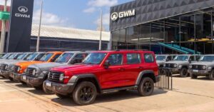 Frota de veículos eletrificados da GWM, que vai estar na COP30 em Belém