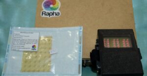 kit do dispositivo Rapha com lâmina de látex e equipamento de luz LED