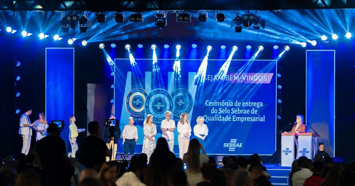 Empreendedores cearenses recebem o Selo Sebrae/CE de Qualidade Empresarial em evento no La Maison Buffet, em Fortaleza.