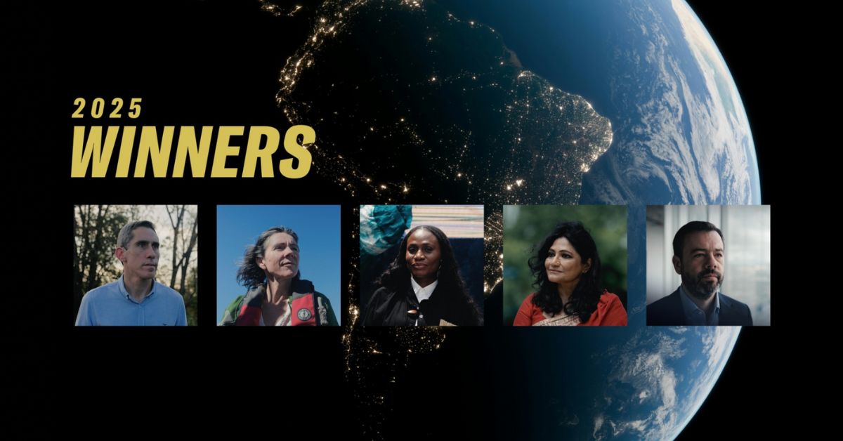 Vencedores do Prêmio Earthshot Brasil 2025 anunciados no Rio de Janeiro.