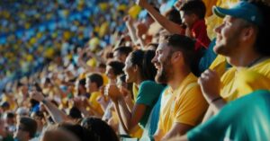 Torcida comemorando a Estreia do Brasil na Copa do Mundo em 2026