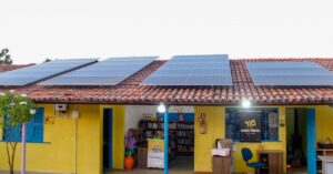 sistema solar do Grupo Kroma instalado na Fundação Onça Preta em Jaguaruana