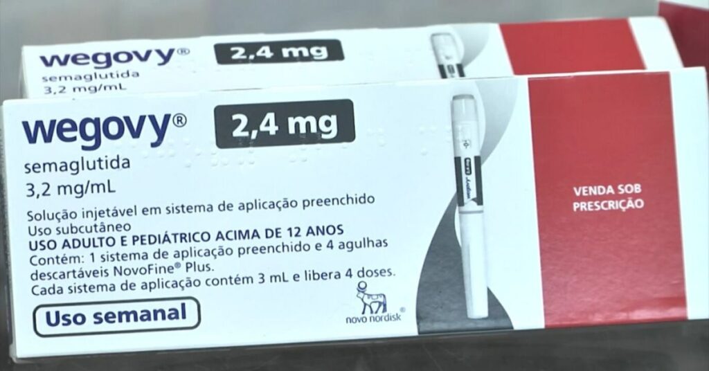 Embalagem do Wegovy aprovado pela Anvisa para tratamento da gordura no fígado