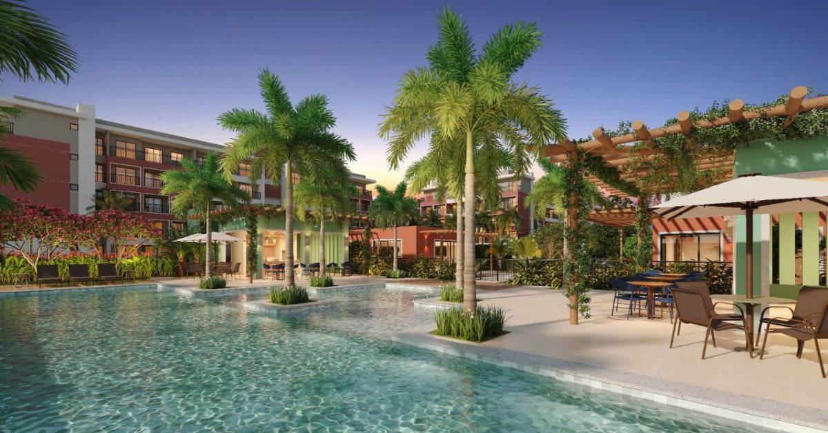 apartamentos de praia no Porto das Dunas com área de lazer e piscina