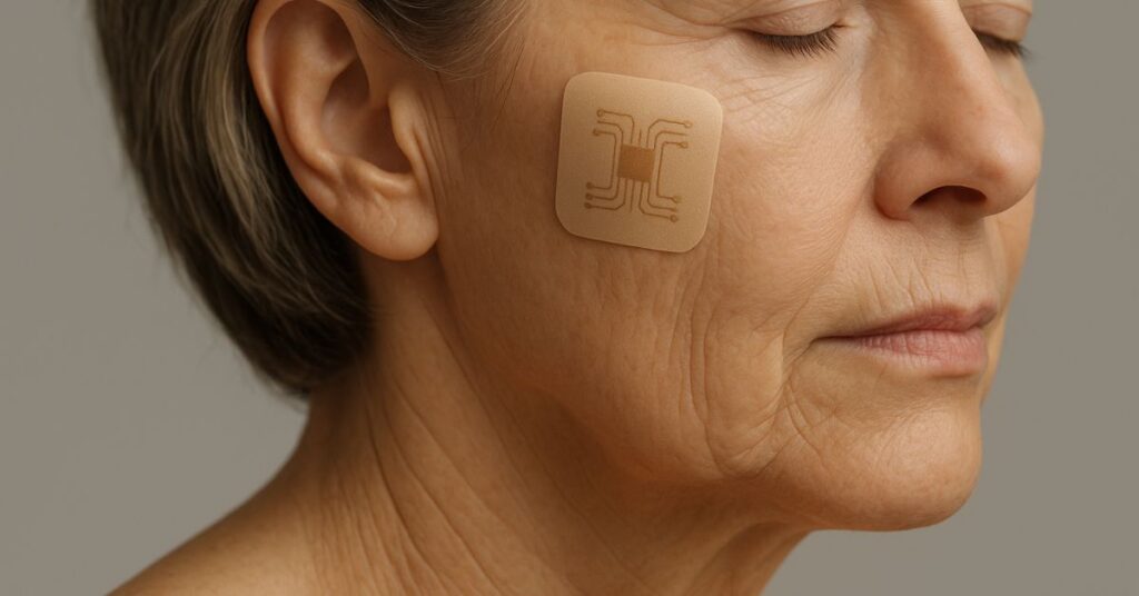 tecnologia para envelhecimento da pele com adesivo inteligente