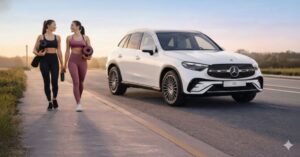 Evento de bem-estar da Newsedan com prática de yoga e autocuidado.