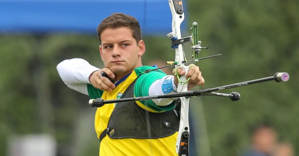 tiro com arco brasileiro com Marcus D’Almeida em prova internacional