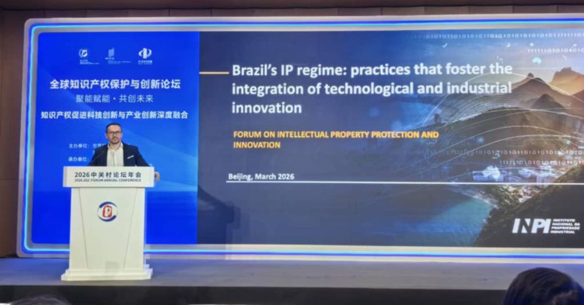 cooperação em patentes Brasil China apresentação INPI fórum inovação Pequim