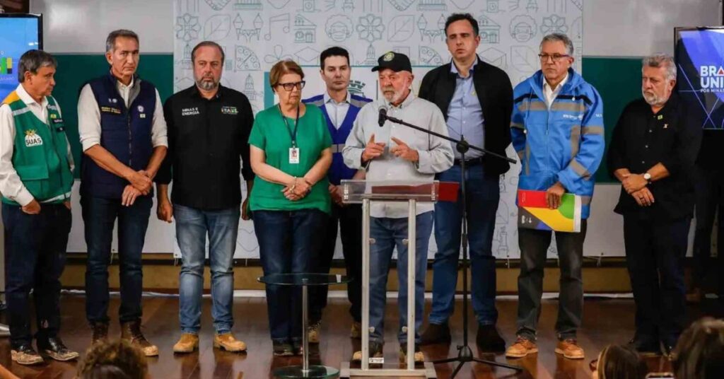 Presidente Lula anuncia financiamentos para desabrigados em Minas Gerais após chuvas