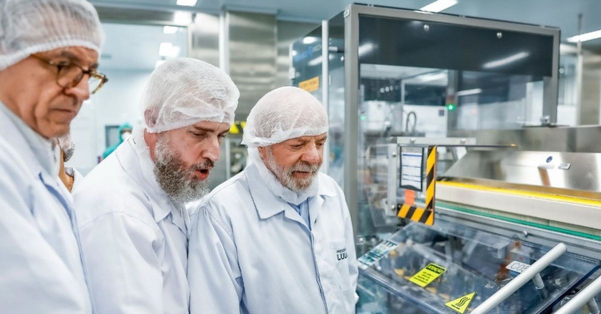 produção do insumo para produção do Buscopan em fábrica farmacêutica no Brasil