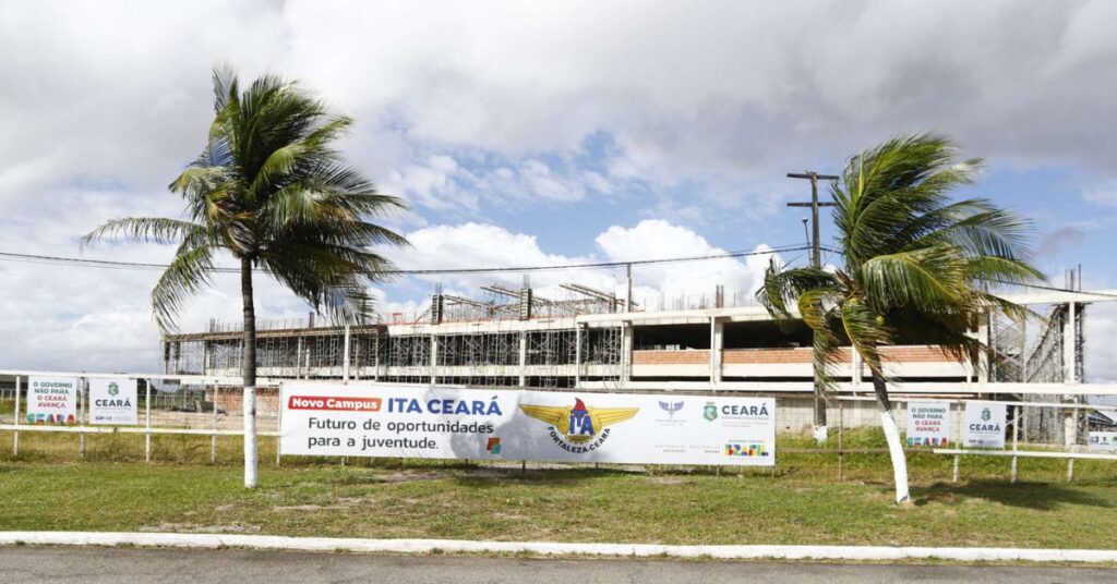 Obras do campus do ITA no Ceará em Fortaleza durante implantação da nova unidade