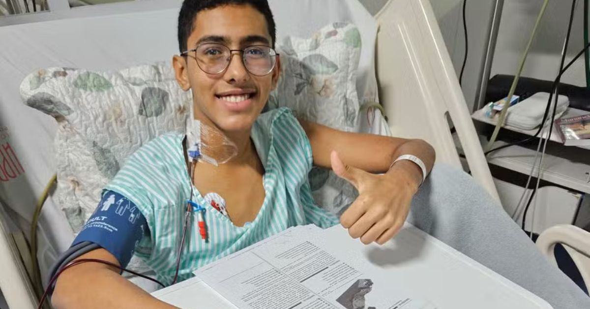 jovem com doença rara que fez o Enem no hospital e foi aprovado em medicina