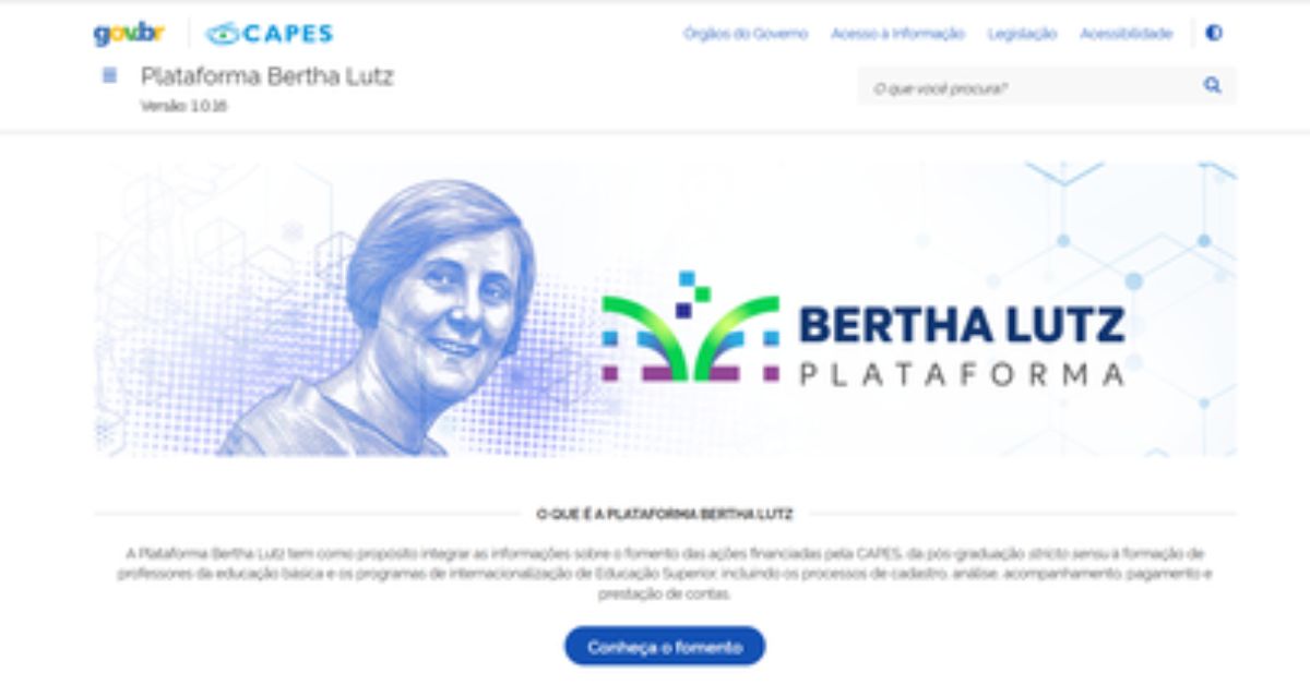 plataforma Bertha Lutz CAPES sistema digital de bolsas e fomento