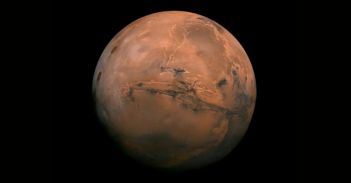 viagem mais rápida para Marte ilustrada pelo planeta vermelho em alta definição