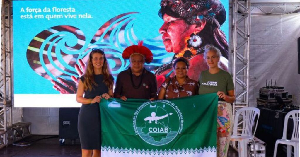 Representantes de comunidades tradicionais no lançamento do prêmio Fundo Amazônia durante evento em Brasília