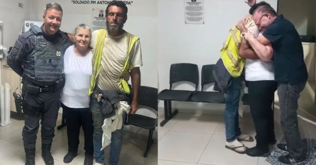 Professor desaparecido há 5 anos é localizado pela PM e reencontra a família em São Paulo