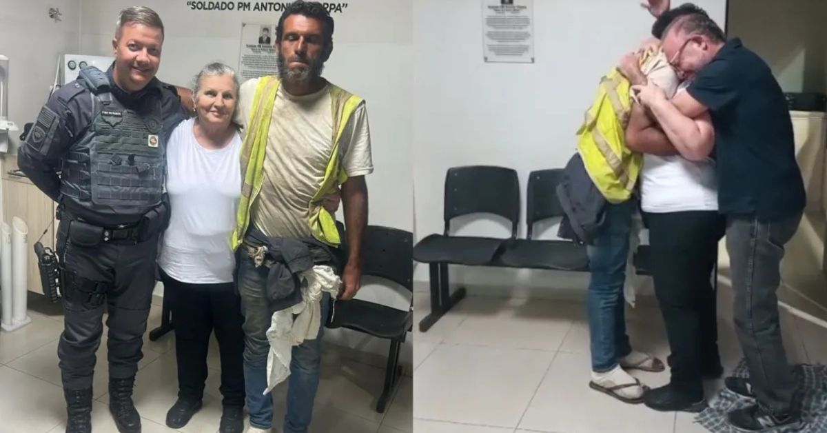 Professor desaparecido há 5 anos é localizado pela PM e reencontra a família em São Paulo