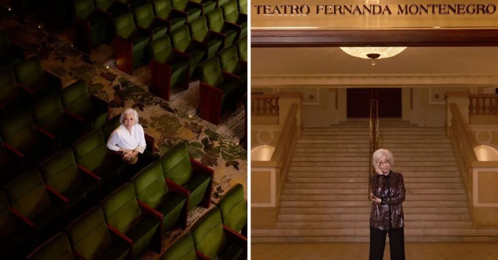 Fernanda Montenegro no teatro do Copacabana Palace rebatizado como teatro Fernanda Montenegro
