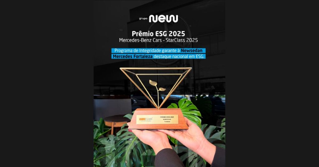 Grupo New conquista Prêmio ESG da Mercedes-Benz com destaque da Newsedan Fortaleza em governança corporativa