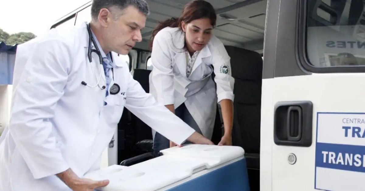 Equipe médica realiza transporte de órgãos em operação da logística aérea que impulsionou transplantes no Brasil pelo SUS