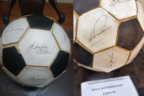 João ganhou a bola do padrinho, quando tinha 8 anos.