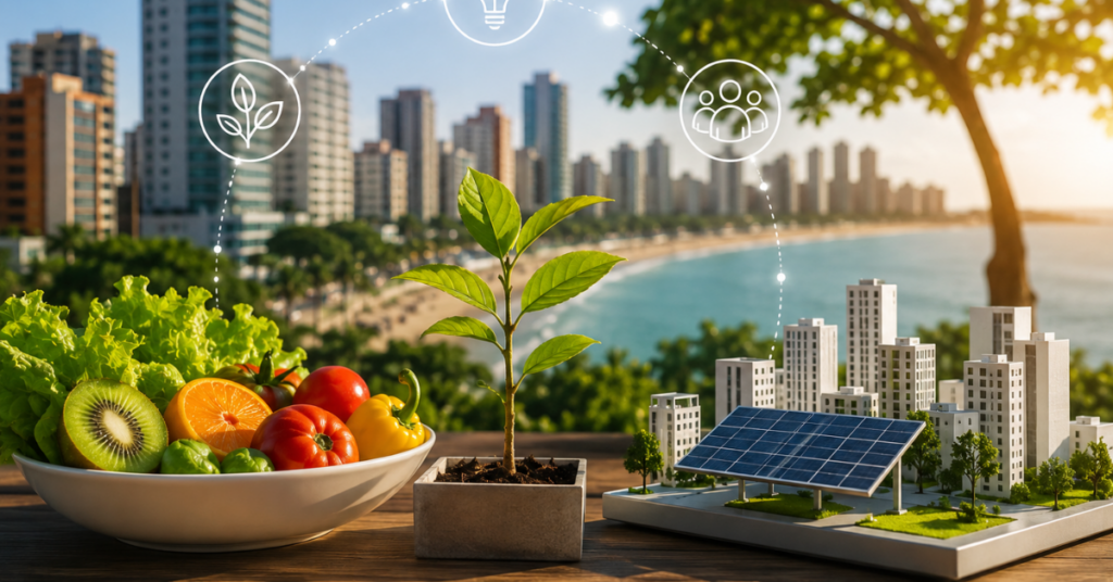 Fortaleza abre editais de inovação para selecionar soluções voltadas à alimentação saudável e à redução dos efeitos do calor urbano.