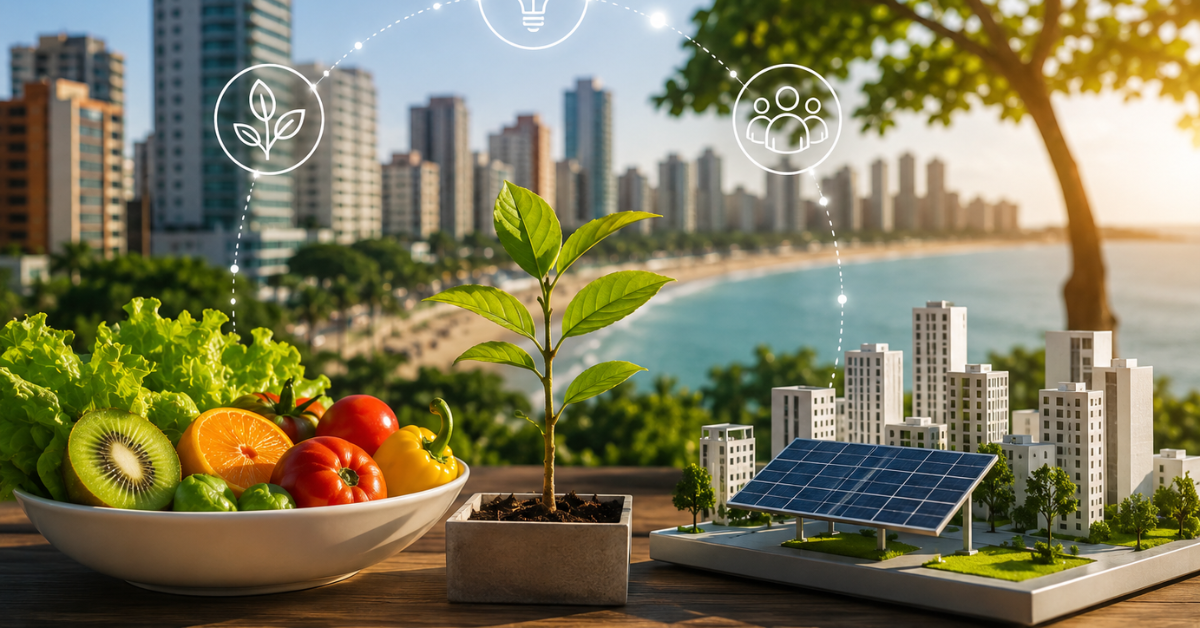 Fortaleza abre editais de inovação para selecionar soluções voltadas à alimentação saudável e à redução dos efeitos do calor urbano.