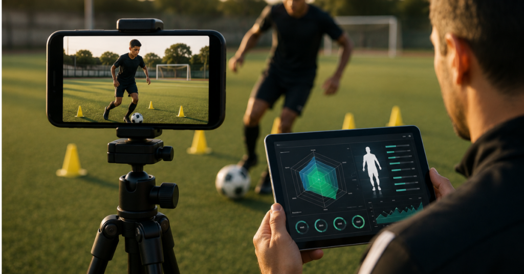 Inteligência artificial ajuda clubes a avaliar jovens talentos do futebol por meio de vídeos gravados em campo.