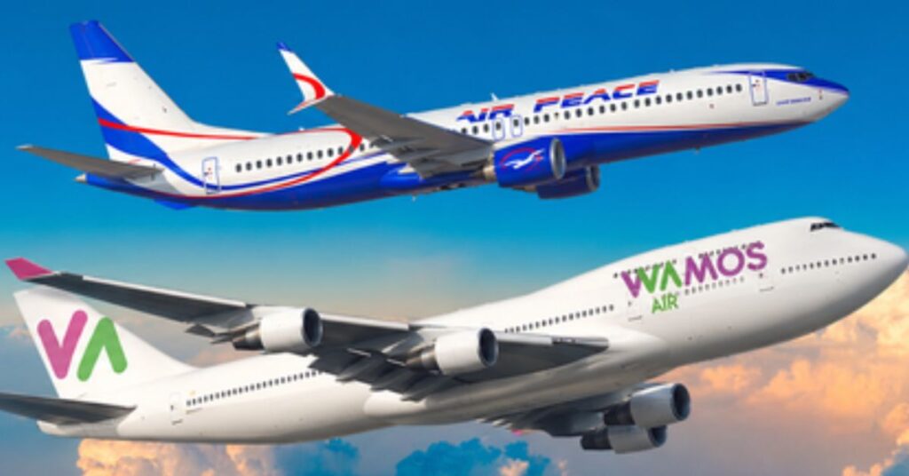 Duas novas companhias aéreas no Brasil: aeronaves da Air Peace e da Wamos Air autorizadas pela Anac para operar voos internacionais de passageiros e cargas