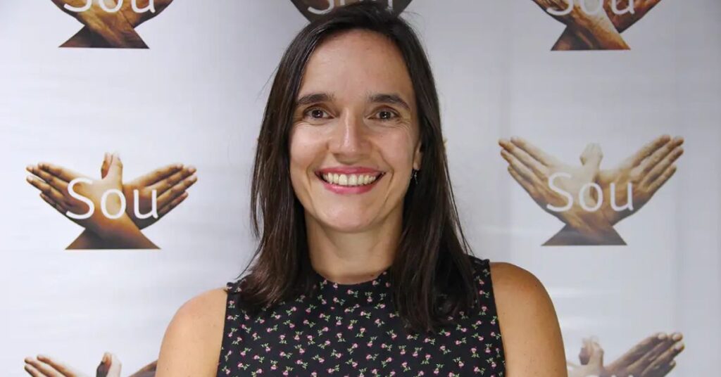 Carolina Ricardo, diretora-executiva do Instituto Sou da Paz, durante lançamento de agenda sobre segurança pública nas eleições