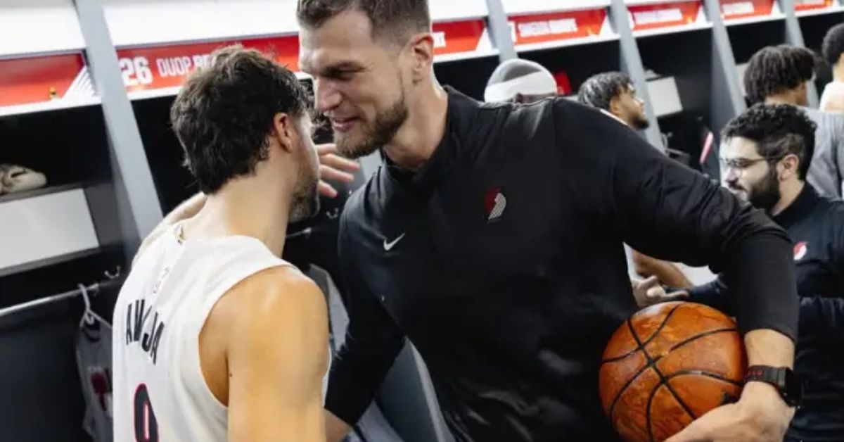 Tiago Splitter durante atividade do Portland Trail Blazers antes de possível chegada como técnico do Chicago Bulls na NBA