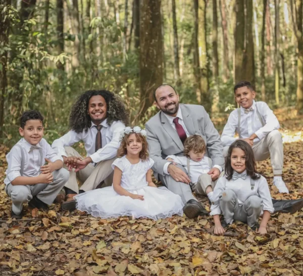 Jhonatan , Daniel e os cinco filhos
