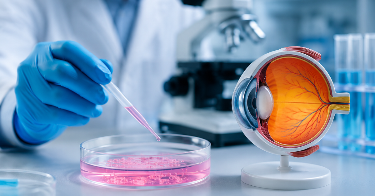 Células da retina produzidas em laboratório restauraram a função da retina em testes com animais e podem abrir caminho para futuros tratamentos contra doenças que causam perda de visão.