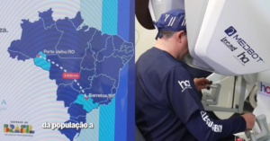 Paciente do SUS passa por cirurgia à distância inédita com equipe médica a 2.700 km